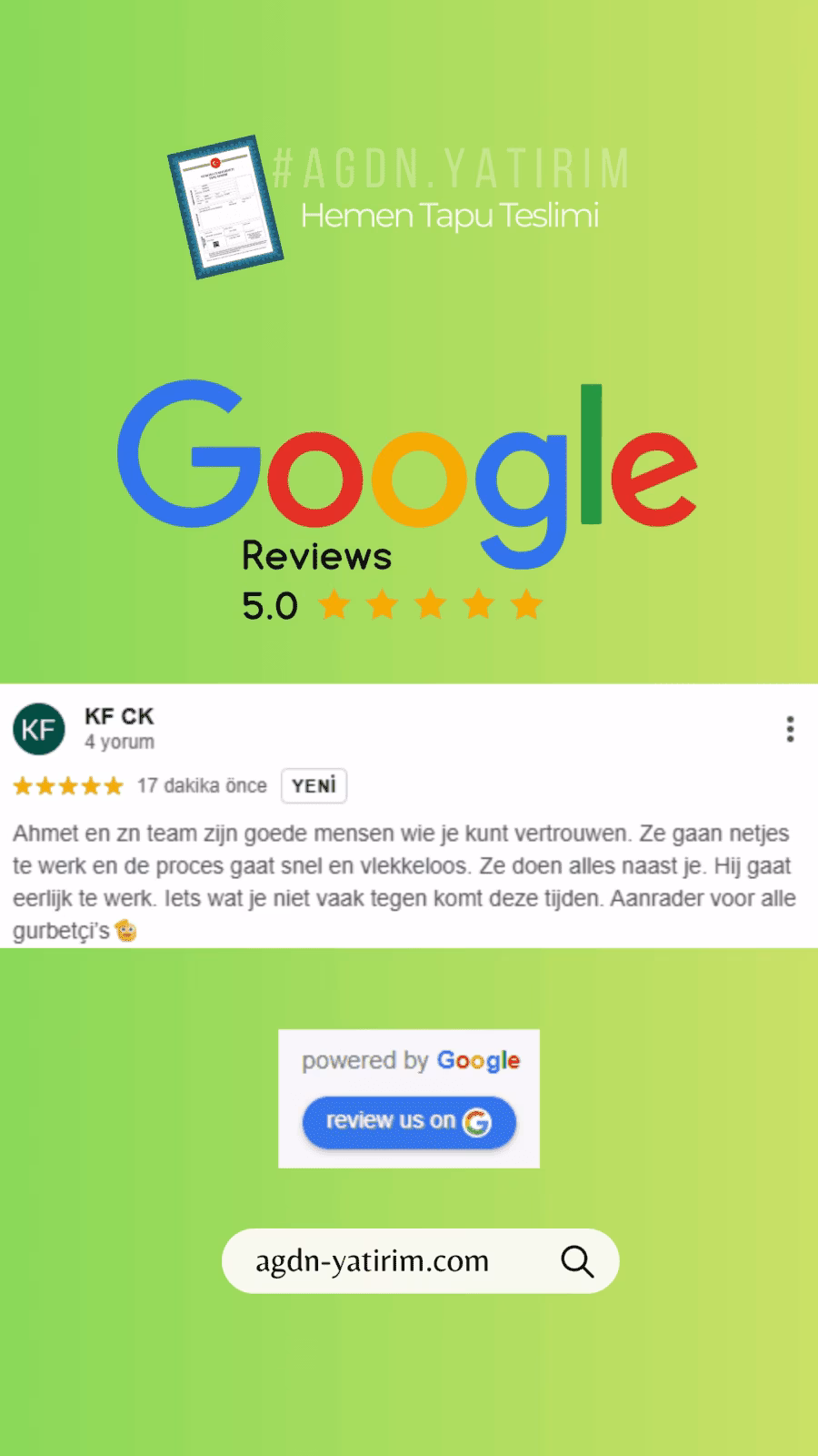 5thankyou bericht @a